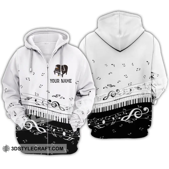 Unisex Shirt - Custom Name T-Shirt - Personalized Piano Shirt - Gift for Music Lovers style option 3
