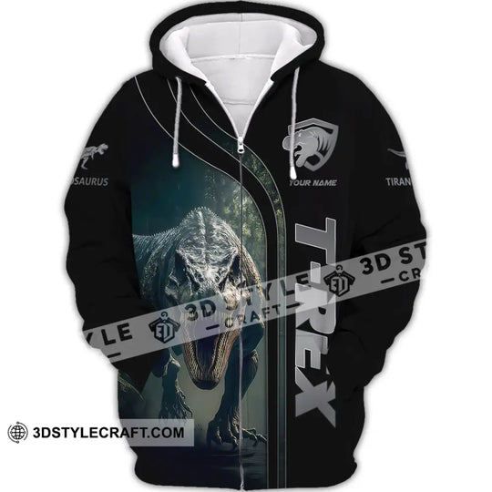 Unisex Shirt, Custom Name T-Rex Shirt, T-Rex Hoodie Shirt Polo Long Sleeve, Tyrannosaurus Shirt style option 4