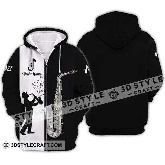 Unisex Shirt - Custom Name T-Shirt - Saxophone Lover Shirt style option 4