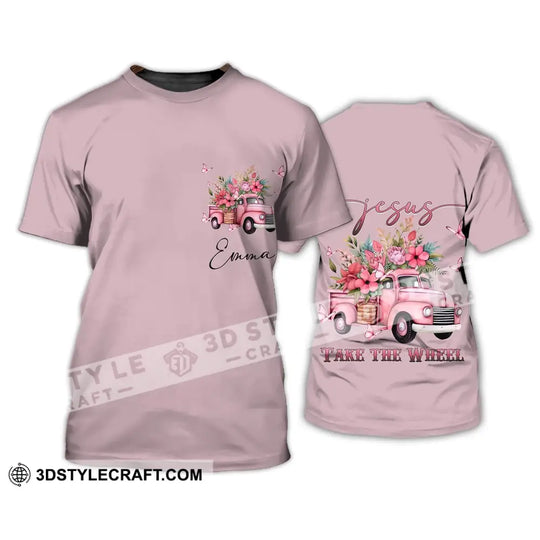 Unisex Shirt - Custom Name T-Shirt - Take The Wheel Clothing, Gift For Camping Lover style option 4