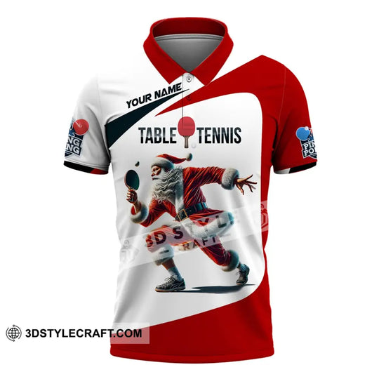 Unisex Shirt, Custom Name Table Tennis Shirt, Table Tennis Polo Long Sleeve, Table Tennis Club Uniform, Table Tennis Lover Gift style option 4