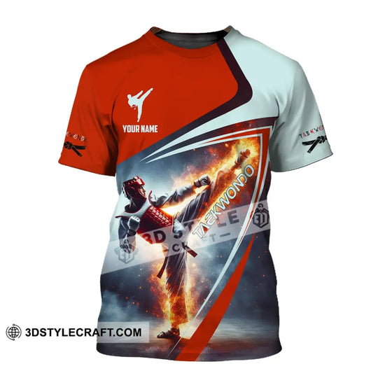 Unisex Shirt, Custom Name Taekwondo Shirt, Taekwondo Apparel, Taekwondo Lover T-Shirt style option 2