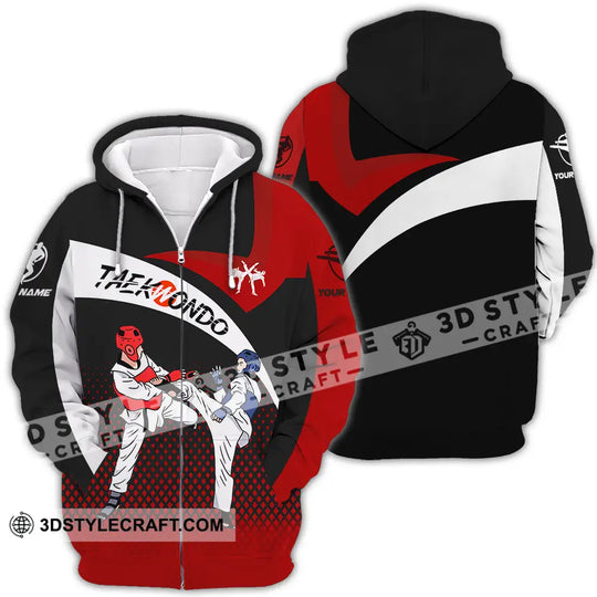 Unisex Shirt - Custom Name Shirt Taekwondo Fighters style option 4