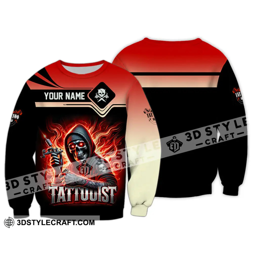 Unisex Shirt Custom Name Tattooist Christmas Gift Long Sleeve / S T-Shirt