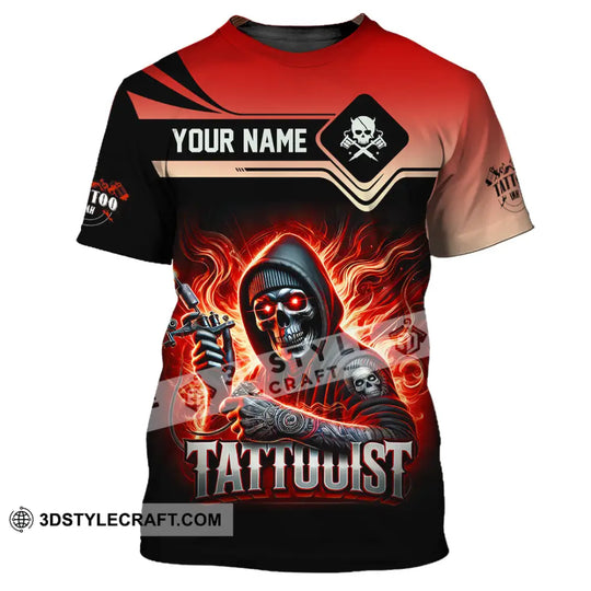 Unisex Shirt, Custom Name Tattooist Shirt, Tattooist Christmas Gift style option 2