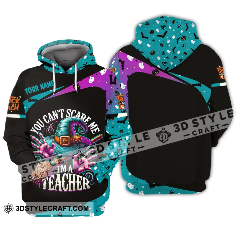 Unisex Shirt Custom Name Teacher Halloween Back To School T-Shirt Gift For Hoodie / S T-Shirt