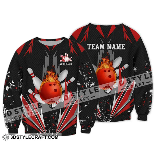 Unisex Shirt - Custom Name Shirt - Team Name Shirt,Fire Bowling Shirt style option 4