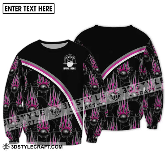 Unisex Shirt - Custom Name Shirt - Team Name Shirt, Purple Fire Black Billiard Ball style option 4