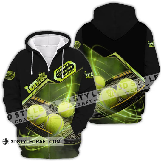 Unisex Shirt - Custom Name Tennis Ball Color Player Shirt style option 4