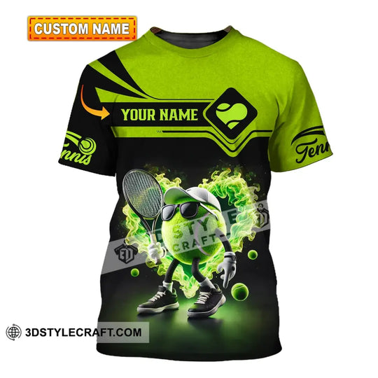 Unisex Shirt - Custom Name Shirt Tennis Ball style option 1