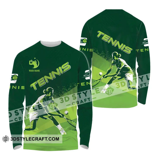 Unisex Shirt - Custom Name Tennis Shirt For Player, Green style option 4