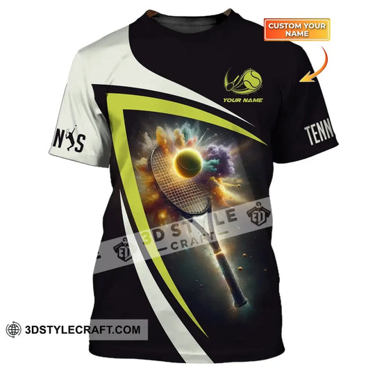 Unisex Shirt, Custom Name Tennis Shirt, Tennis Gift, Tennis Lover T-Shirt, Tennis Player Apparel style option 1
