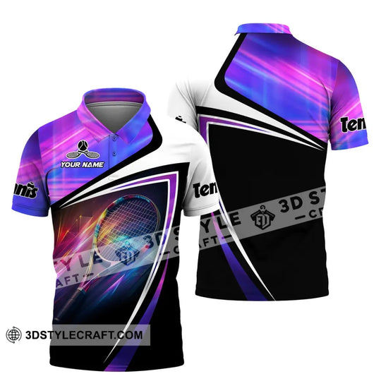 Unisex Shirt, Custom Name Tennis Shirt, Tennis Long Sleeve Hoodie Polo Shirt, Tennis Team Uniform style option 4