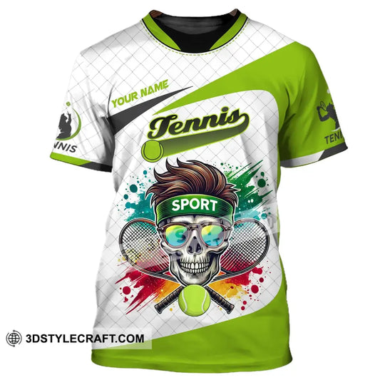 Unisex Shirt, Custom Name Tennis Player Shirt, T-Shirt for Tennis Lover, Tennis Team Uniform style option 2