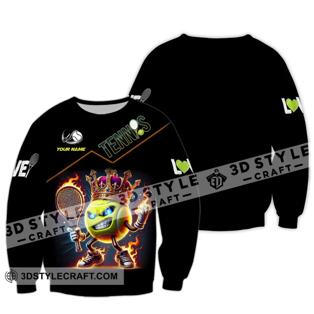 Unisex Shirt Custom Name Tennis Polo Long Sleeve / S T-Shirt