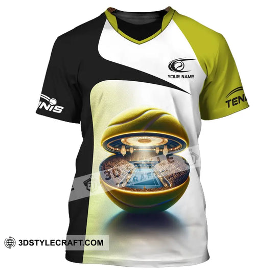 Unisex Shirt, Custom Name Tennis Shirt, Tennis T-Shirt, Tennis Lover Gift, Tennis Player Apparel style option 2