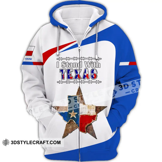 Unisex Shirt, Custom Name Texas Shirt, Texas Cities Shirts, I Stand With Texas style option 2