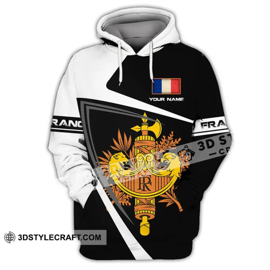Unisex Shirt - Custom Name Shirt - The Coat Of Arms Of France Name Shirt style option 3