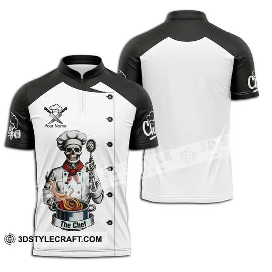 Unisex Shirt - Custom Name Shirt The Skull Chef style option 2