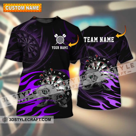 Unisex Shirt - Custom Name The Skull Darts Sport Shirt style option 1