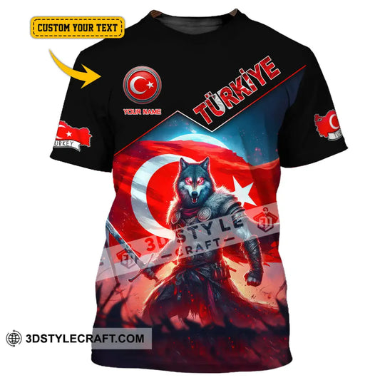 Unisex Shirt, Custom Name Türkiye Shirt, Turkiye Lover Polo Long Sleeve Shirt style option 1