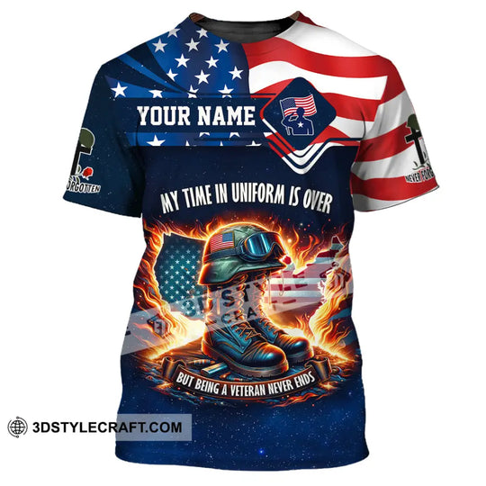 Unisex Shirt, Custom Name U.S Veteran Shirt, U.S Veteran Hoodie Shirt Polo Long Sleeve, US Veteran Memorial Shirt style option 2