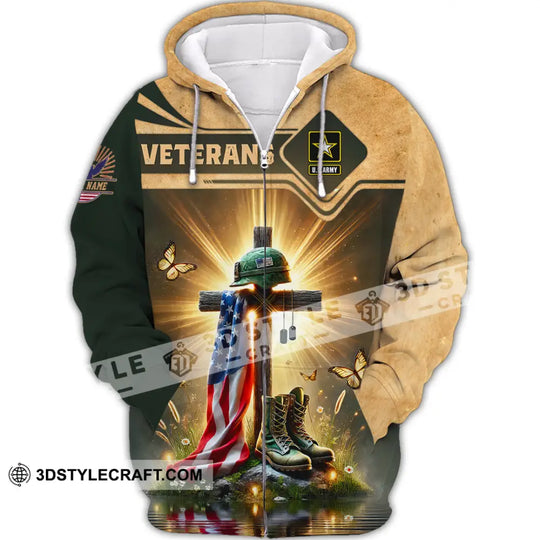 Unisex Shirt, Custom Name U.S Veteran Shirt, U.S Veteran Hoodie Shirt Polo Long Sleeve, US Veteran Memorial Shirt style option 3