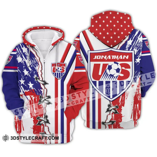 Unisex Shirt - Custom Name Shirt - USA Soccer style option 4