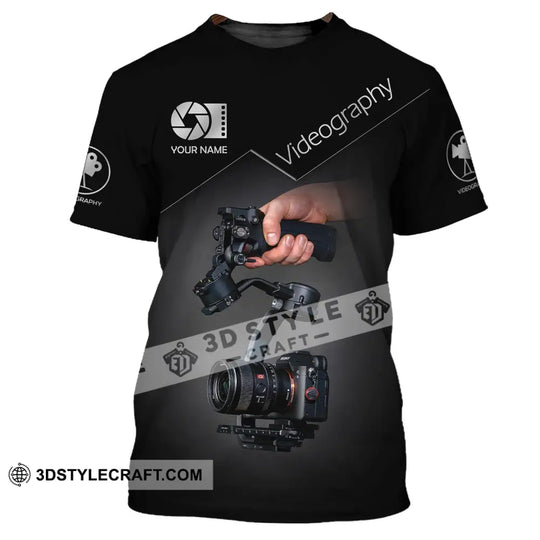 Unisex Shirt, Custom Name Videography Shirt, Photography T-Shirt, Gift For Videographers style option 2