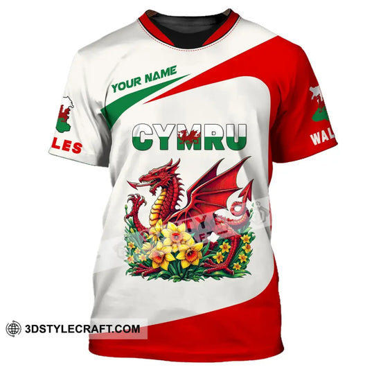 Unisex Shirt, Custom Name Wales T-Shirt, Wales Cymru Shirt, Wales Hoodie Polo Hoodie style option 3