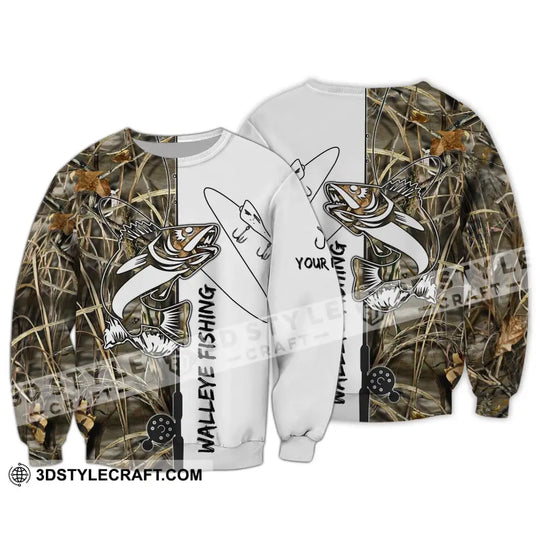 Unisex Shirt - Custom Name Walleye Fishing Shirt style option 4