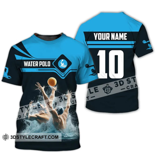 Unisex Shirt, Custom Name Water Polo Shirt, Water Polo T-Shirt Hoodie Long Sleeve Shirt, Water Polo Team Uniform style option 2