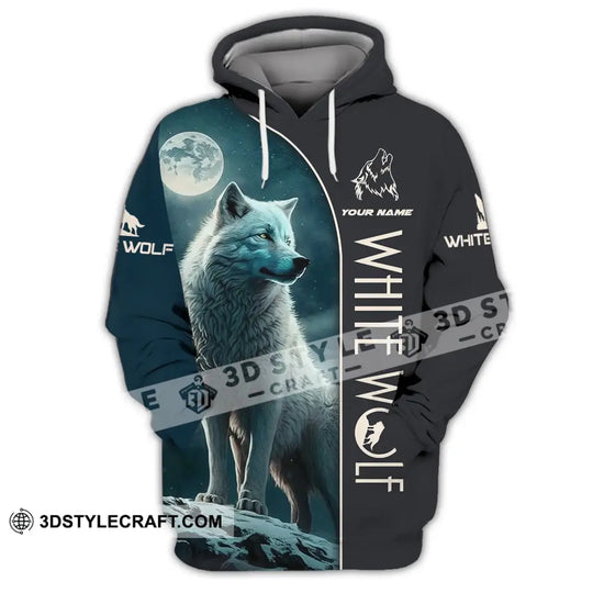 Unisex Shirt - Custom Name Shirt - White Wolf Shirt - White Wolf style option 3