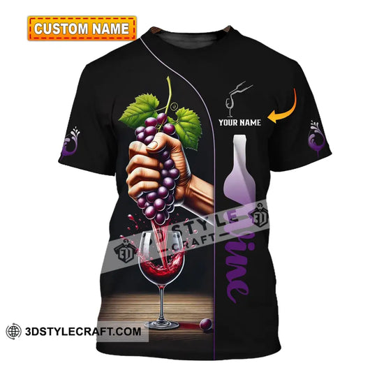 Unisex Shirt, Custom Name Wine Shirt, Wine Love T-Shirt style option 1