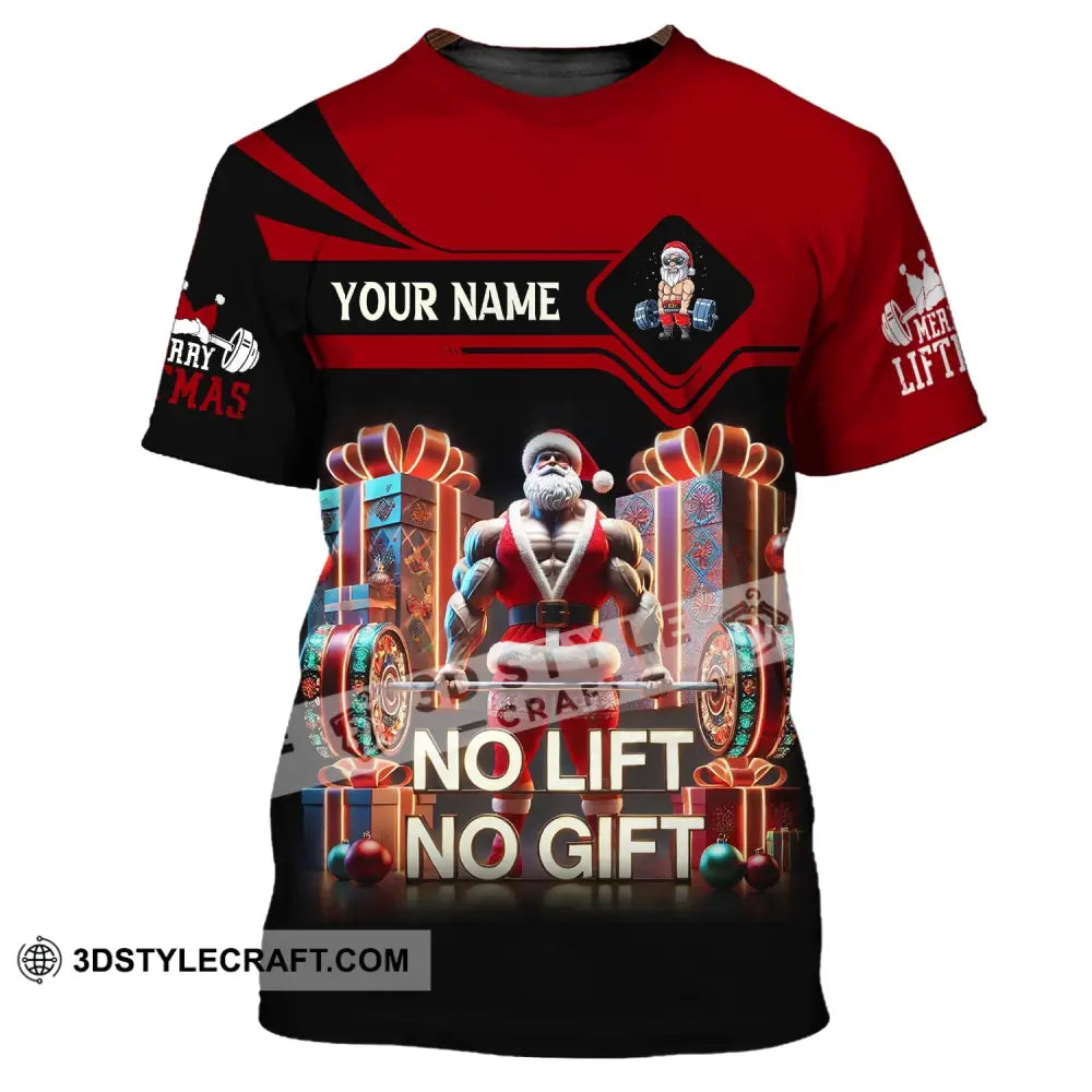 Unisex Shirt Custom Name Work Out No Lift Gift Love T-Shirt / S T-Shirt