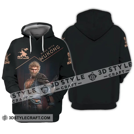 Unisex Shirt - Custom Name Wukong Shirt Black Wukong style option 3