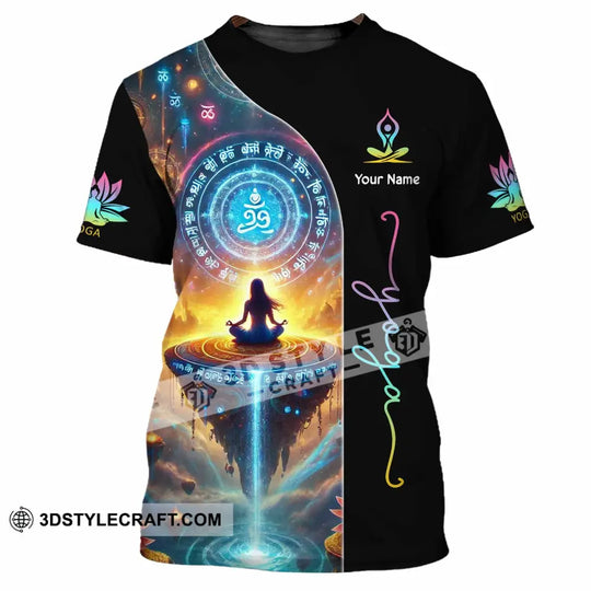 Unisex Shirt, Custom Name Yoga Shirt, Yoga Love Hoodie Shirt Polo Long Sleeve Shirt style option 2
