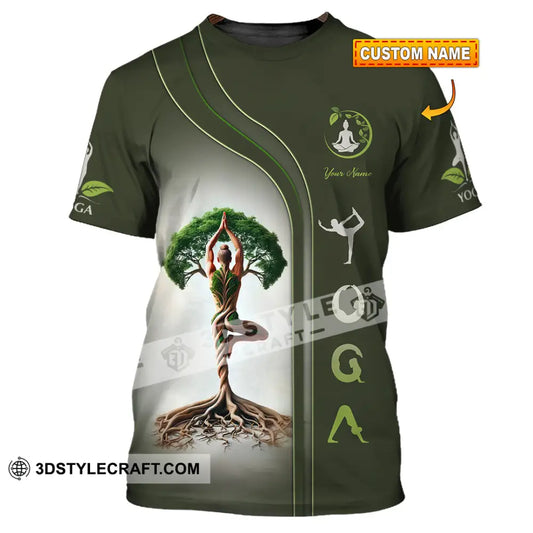 Unisex Shirt Custom Name Yoga Lover Gift T-Shirt