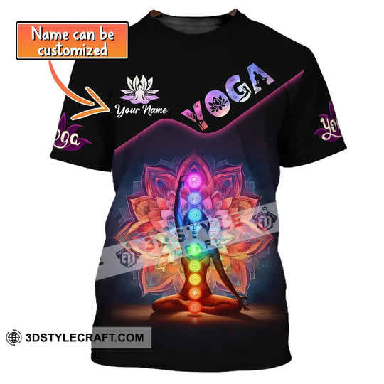 Unisex Shirt, Custom Name Yoga Shirt, Yoga Lover T-shirt, Yoga Gifts style option 1
