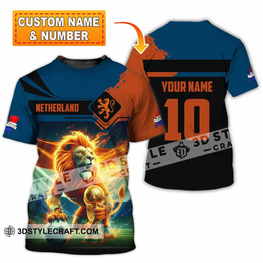 Unisex Shirt - Custom Netherlands 3D Shirt style option 1