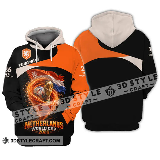 Unisex Shirt - Custom Netherlands World Cup 2026 3D Shirt style option 3
