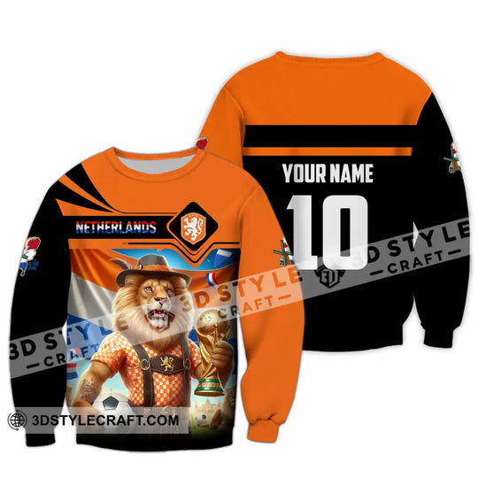 Unisex Shirt - Custom Netherlands World Cup 2026 3D Shirt style option 4