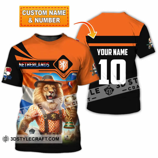 Unisex Shirt - Custom Netherlands World Cup 2026 3D Shirt style option 1