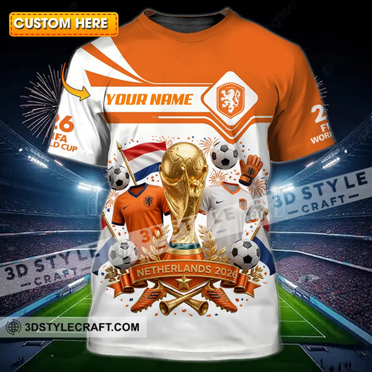 Unisex Shirt - Custom Netherlands World Cup 2026 Shirt style option 1
