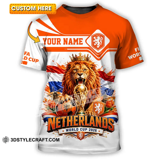 Unisex Shirt - Custom Netherlands World Cup 2026 Shirt style option 1