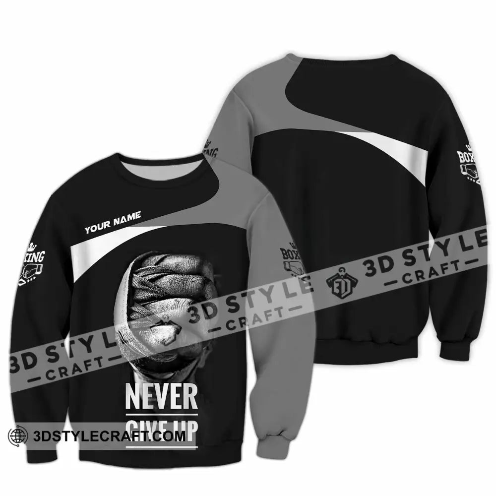 Unisex Shirt - Custom Never Give Up Shirt Long Sleeve / S T-shirt