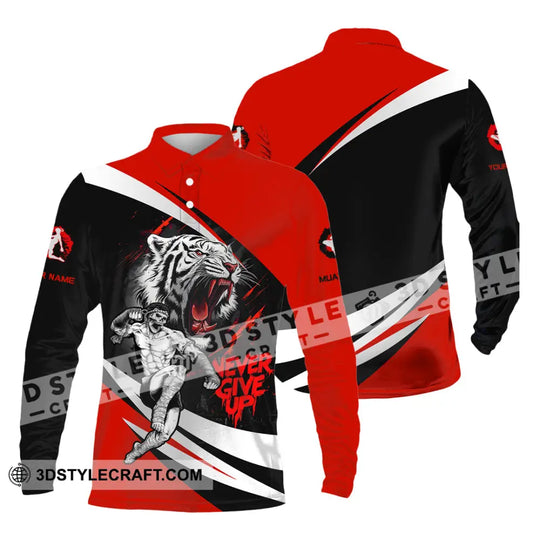 Unisex Shirt - Custom Never Give Up Muay Thai Shirt style option 4