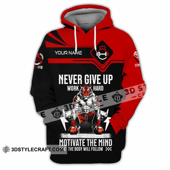 Unisex Shirt - Custom Never Give Up Work Hard Shirt style option 4