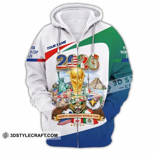 Unisex Shirt - Custom North American FIFA World Cup 2026 3D Shirt style option 4