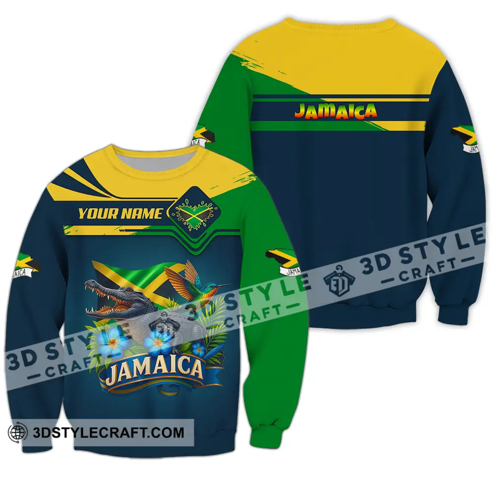 Unisex Shirt - Custom One Love Jamaica Shirt Long Sleeve / S T-shirt